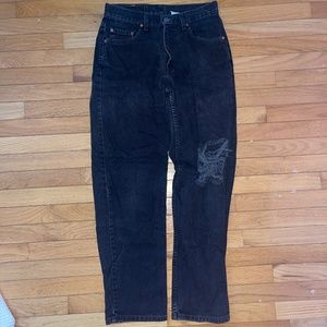 Levi's 550 Relaxed Fit Ripped Jeans, W30 L32, Denim, Straight Leg